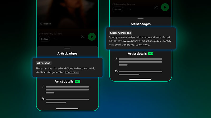 Spotify etiquetará como AI Persona a artistas de IA