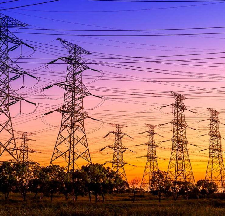 Torre de electricidad de alta tensión