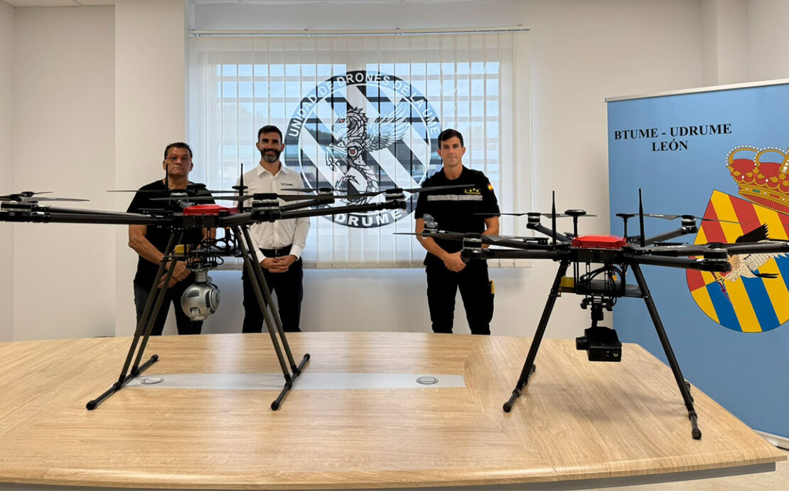 FuVeX equipa a la UME con drones para vigilar incendios