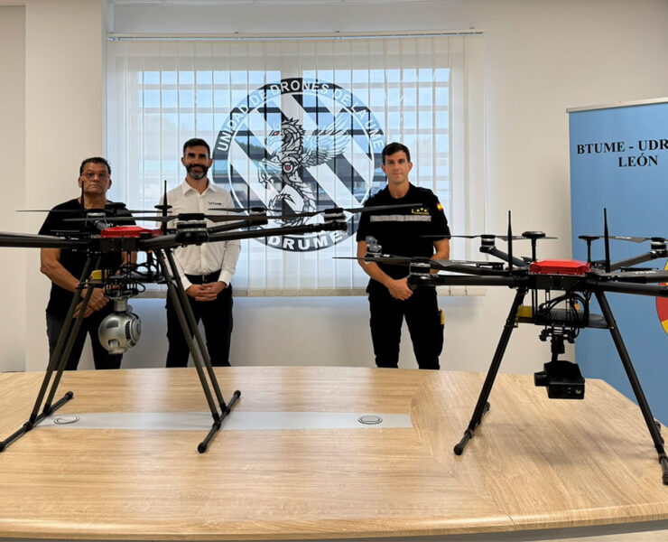FuVeX equipa a la UME con drones para vigilar incendios