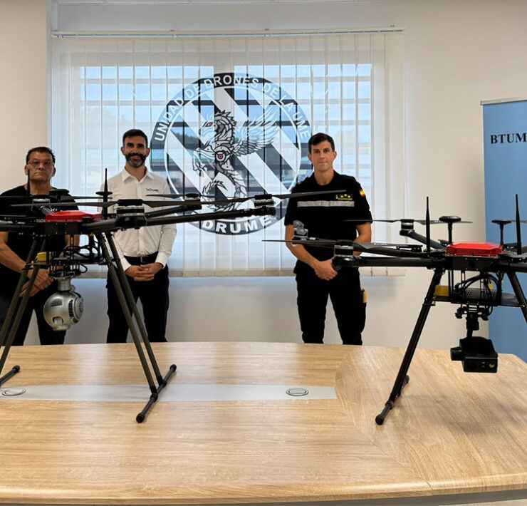 FuVeX equipa a la UME con drones para vigilar incendios