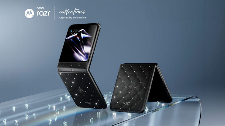 motorola razr 70 con Crystals by Swarovski