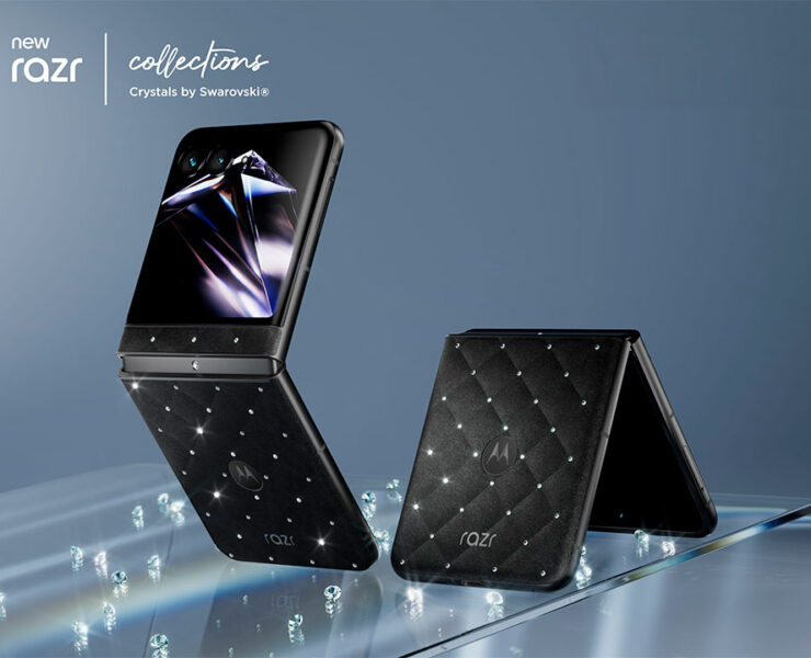 motorola razr 70 con Crystals by Swarovski