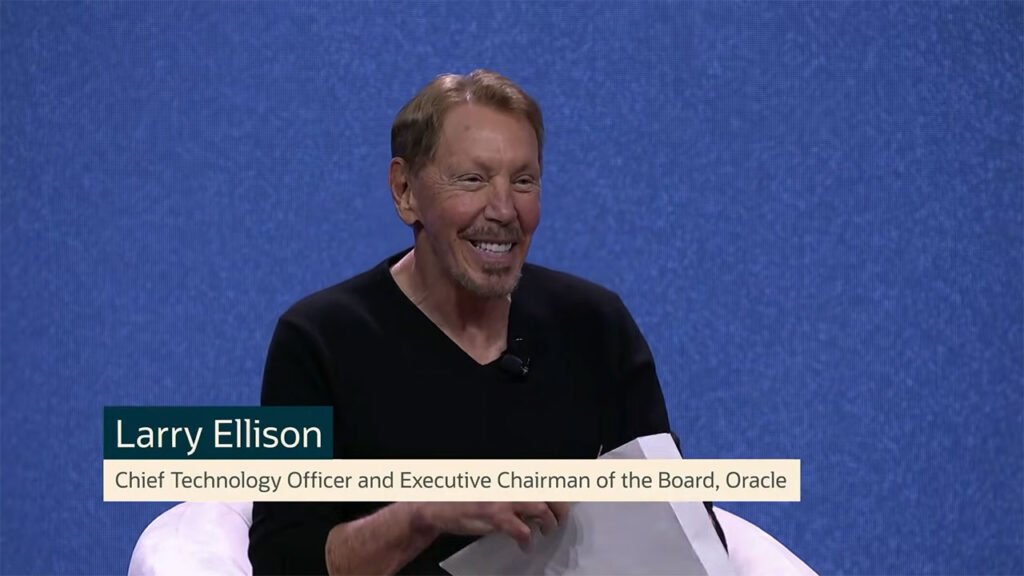 Oracle AI World - Larry Ellison, Fundador y CTO de Oracle