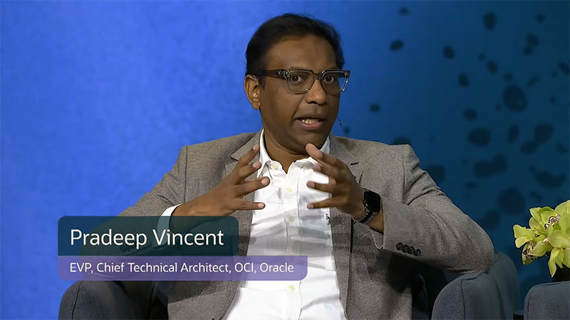 Pradeep Vincent, vicepresidente ejecutivo de Compute de Oracle